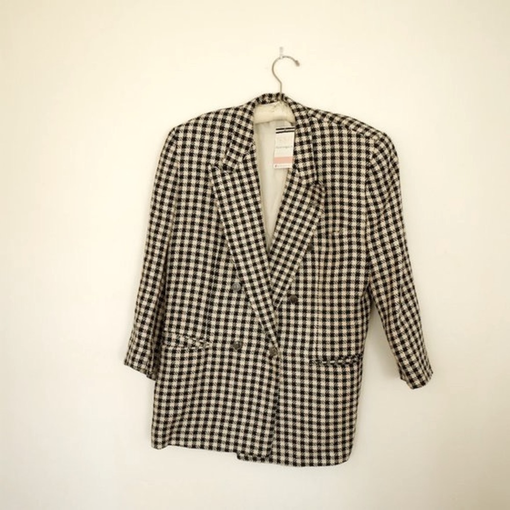 Iconic Alan Austin checkered blazer 80’s vintage - Picture 4 of 8